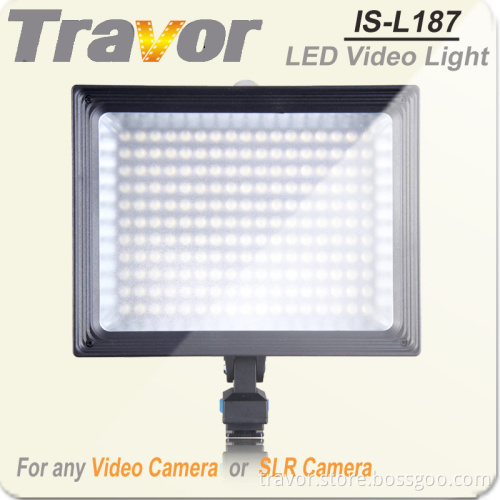with 187PCS LED Professional IS-L187 LED Panel Video Camera Light